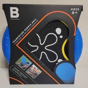 Black series trampoline paddle ball set